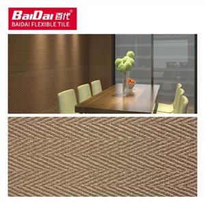 Jubin Siling Anyaman Fleksibel Bilik Mandi Moden Boleh Dikitar Semula